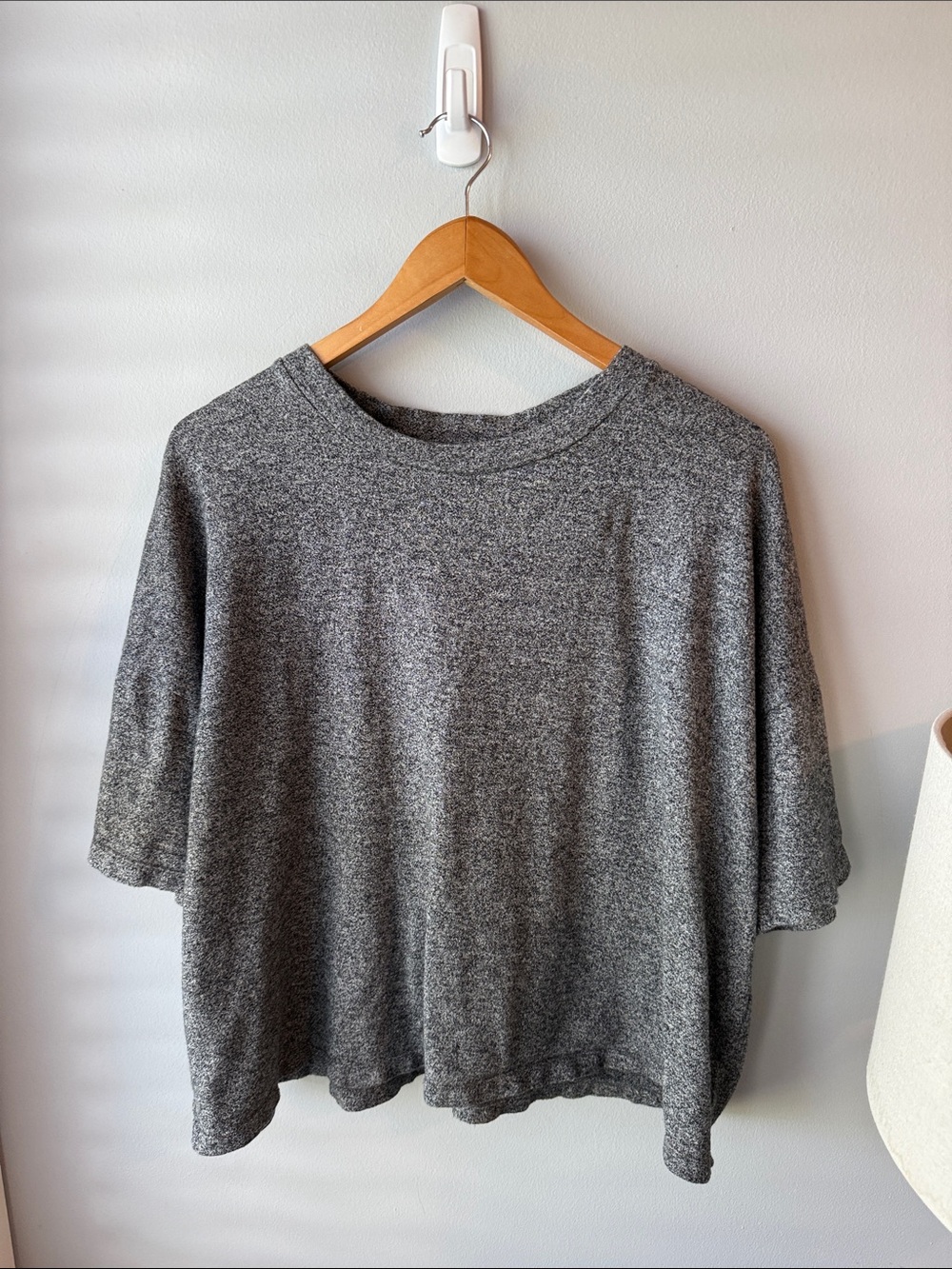 Eileen Fisher Organic Cotton Hemp Melange Crew Neck Top